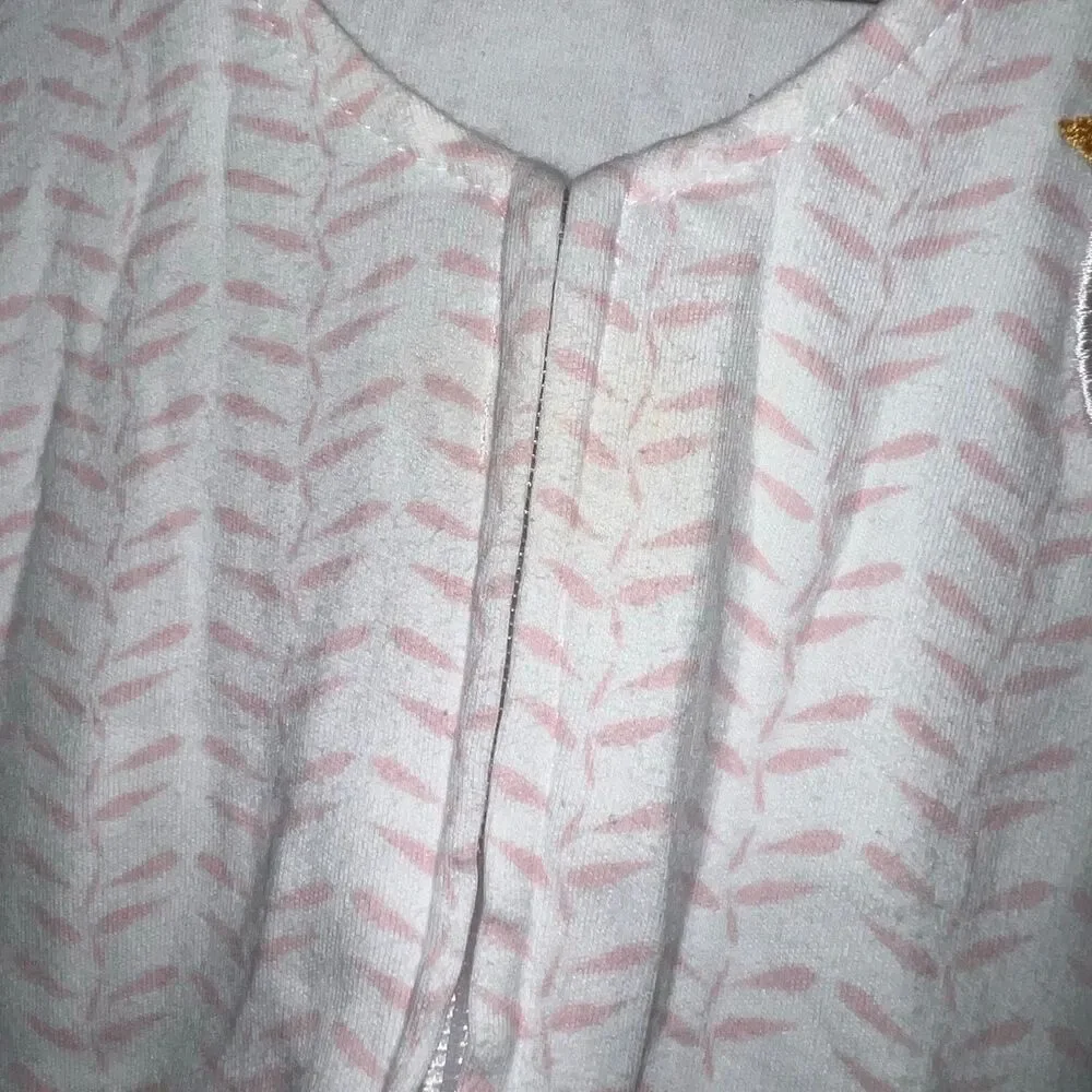 Halo Sleepsack Wearable Blanket Medium 6-12m Pink White Bird